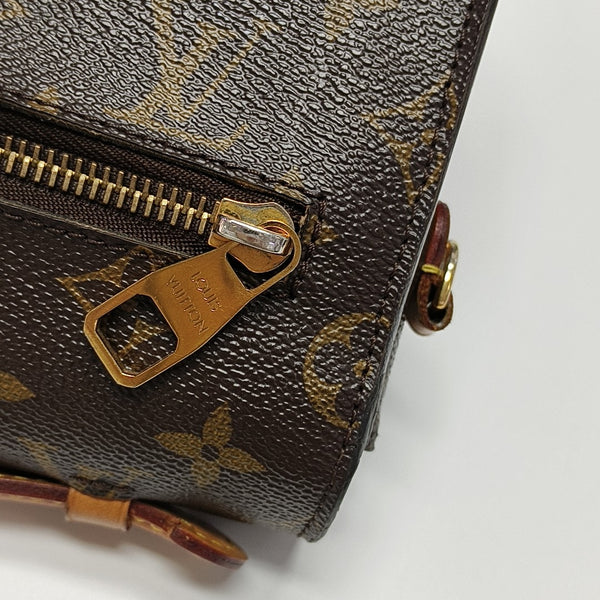MÉTIS MM Monogram Coated Canvas Brown
