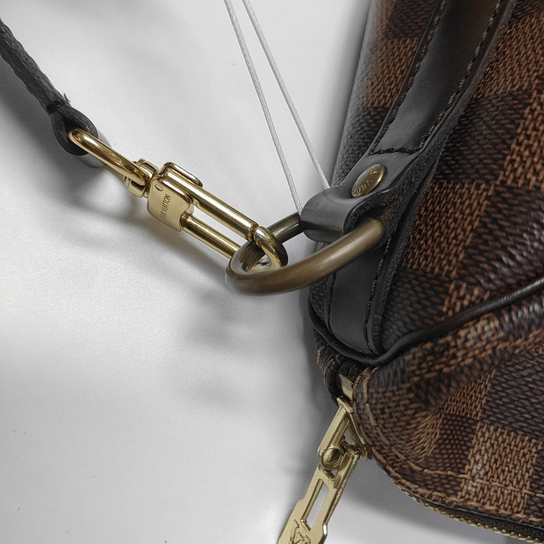 SPEEDY 25 Damier Ebene Coated Canvas Brown