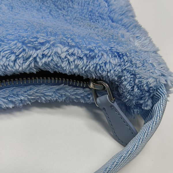 Authenticated pre-owned  Re-Edition2000 Mini Terry Cloth Blue - Top Handle Bag at Looply