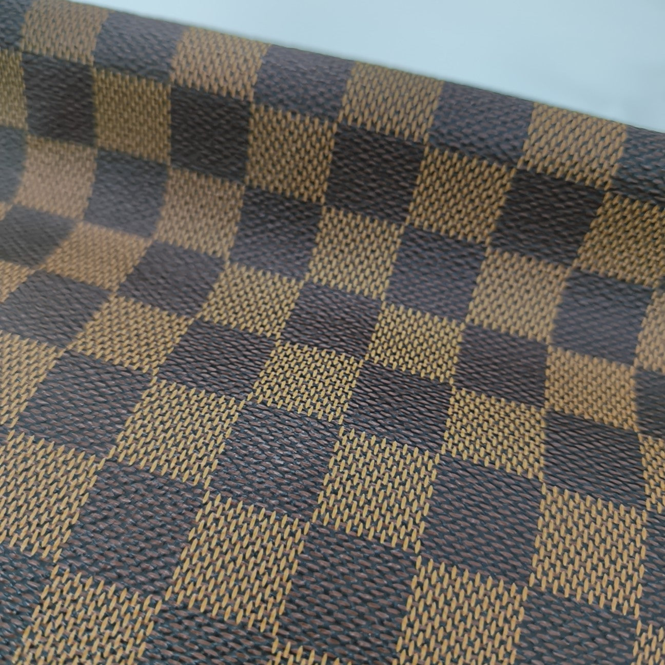 BROADWAY Damier Ebene Coated Canvas Brown