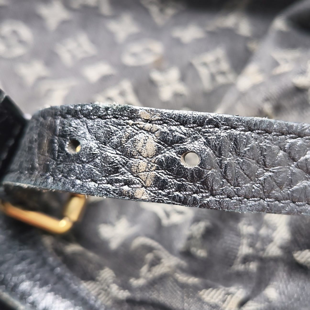 SOLAR Monogram Denim Black