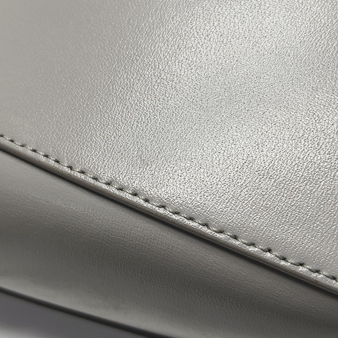 Calfskin Shoulder Bag Gray
