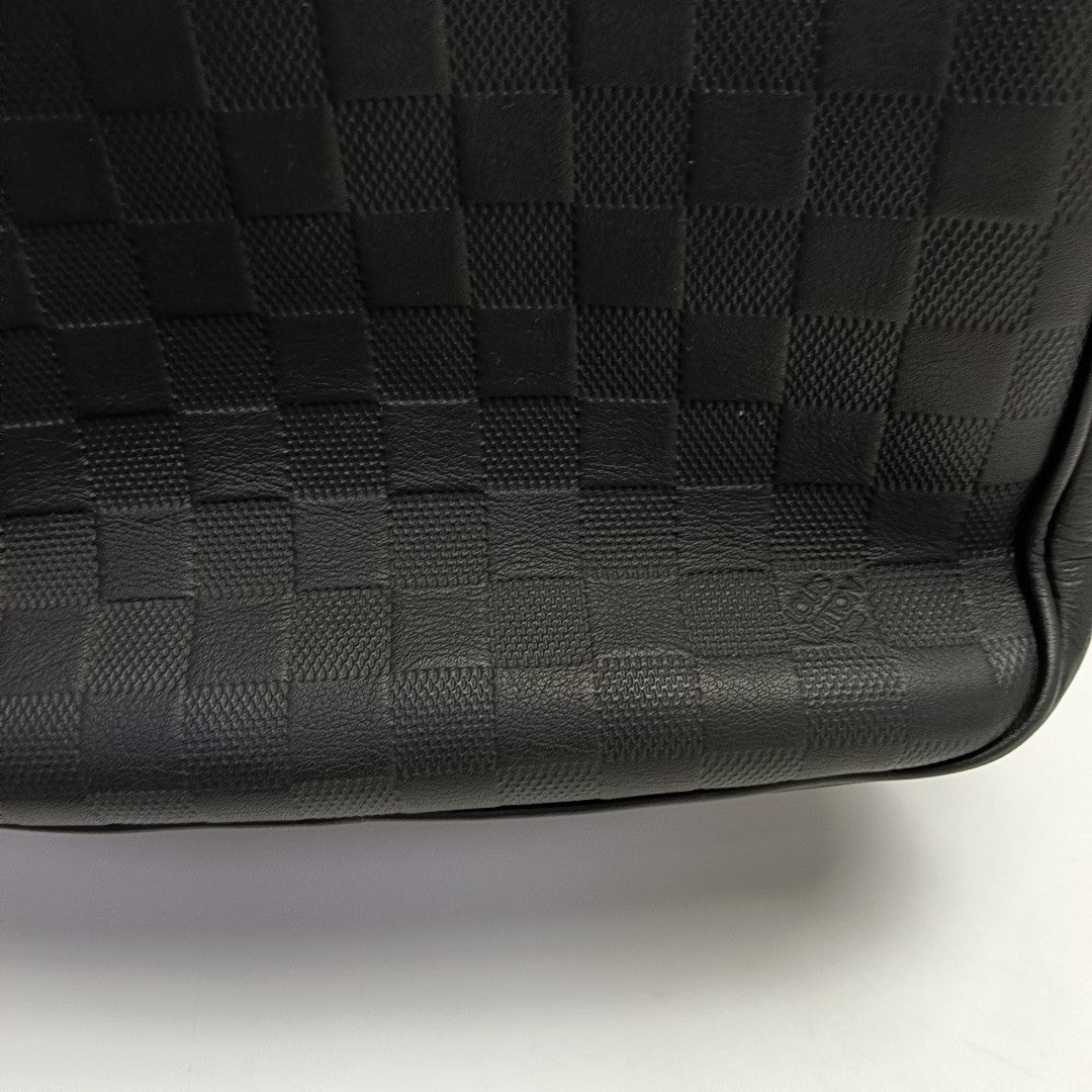 MICHAEL Damier Graphite Calfskin Black