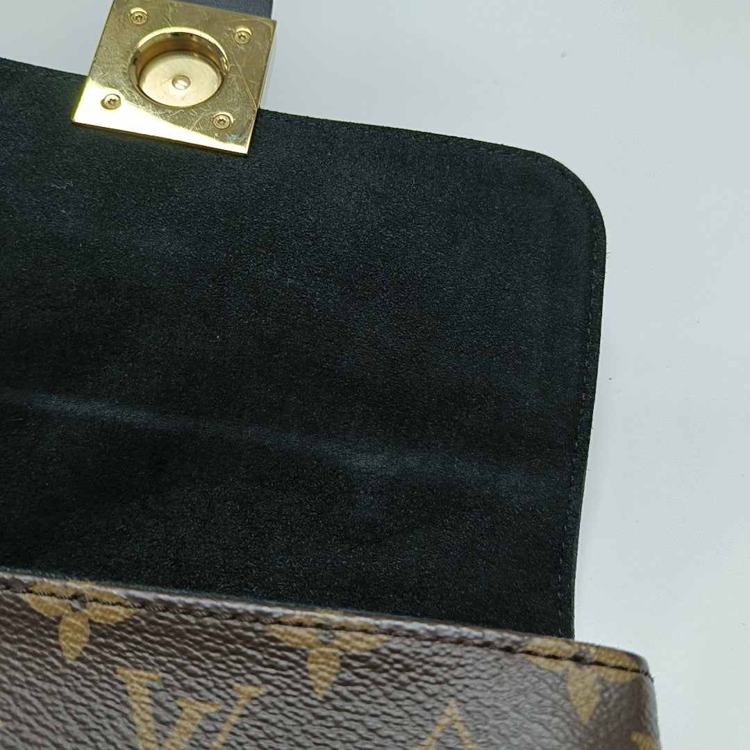 LOCKY BB Monogram Coated Canvas Brown