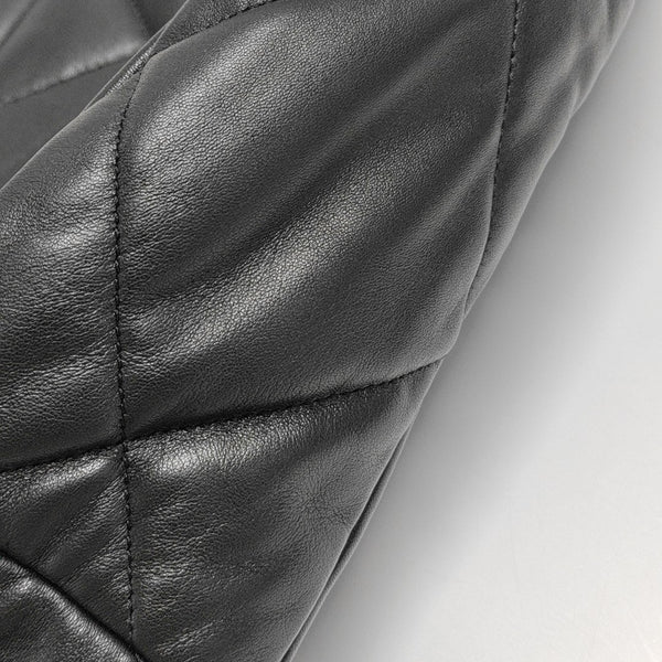 CHANEL 19 Maxi Quilted Lambskin Black