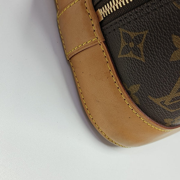 ALMA MM Monogram Coated Canvas Brown
