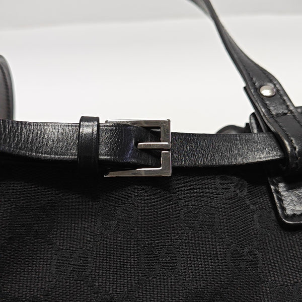 Monogram Canvas Tote Bag Black