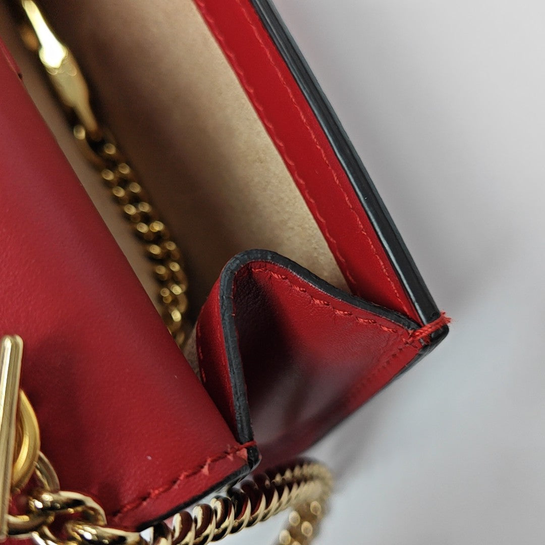 Sylvie Super Mini Calfskin Red