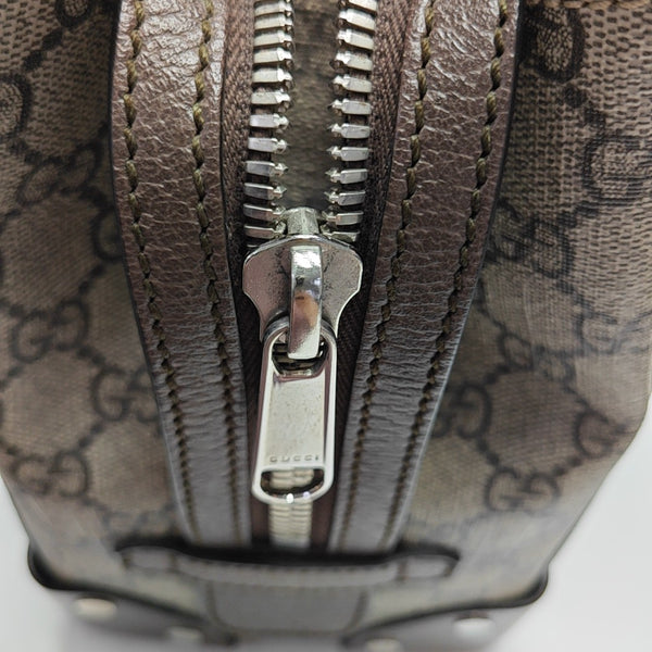 Monogram Coated Canvas Tote Bag Beige
