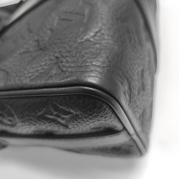 KEEPALL 25 Monogram Calfskin Black
