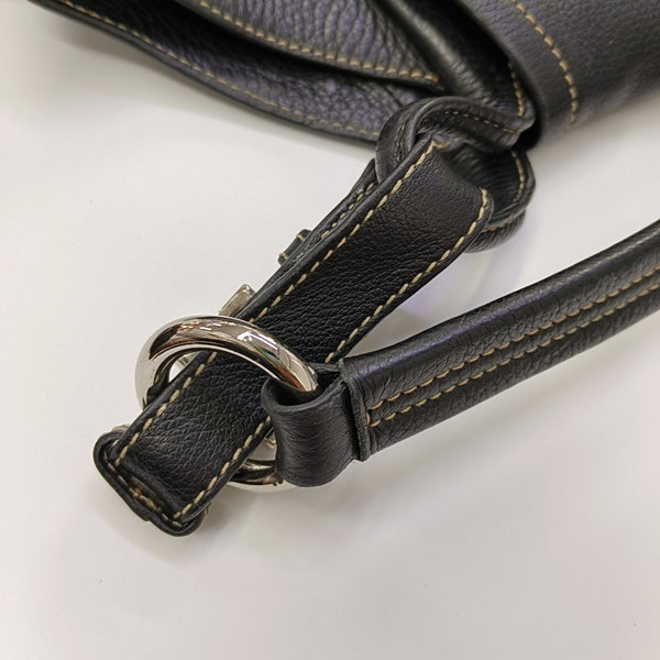 Nylon Top Handle Bag Black