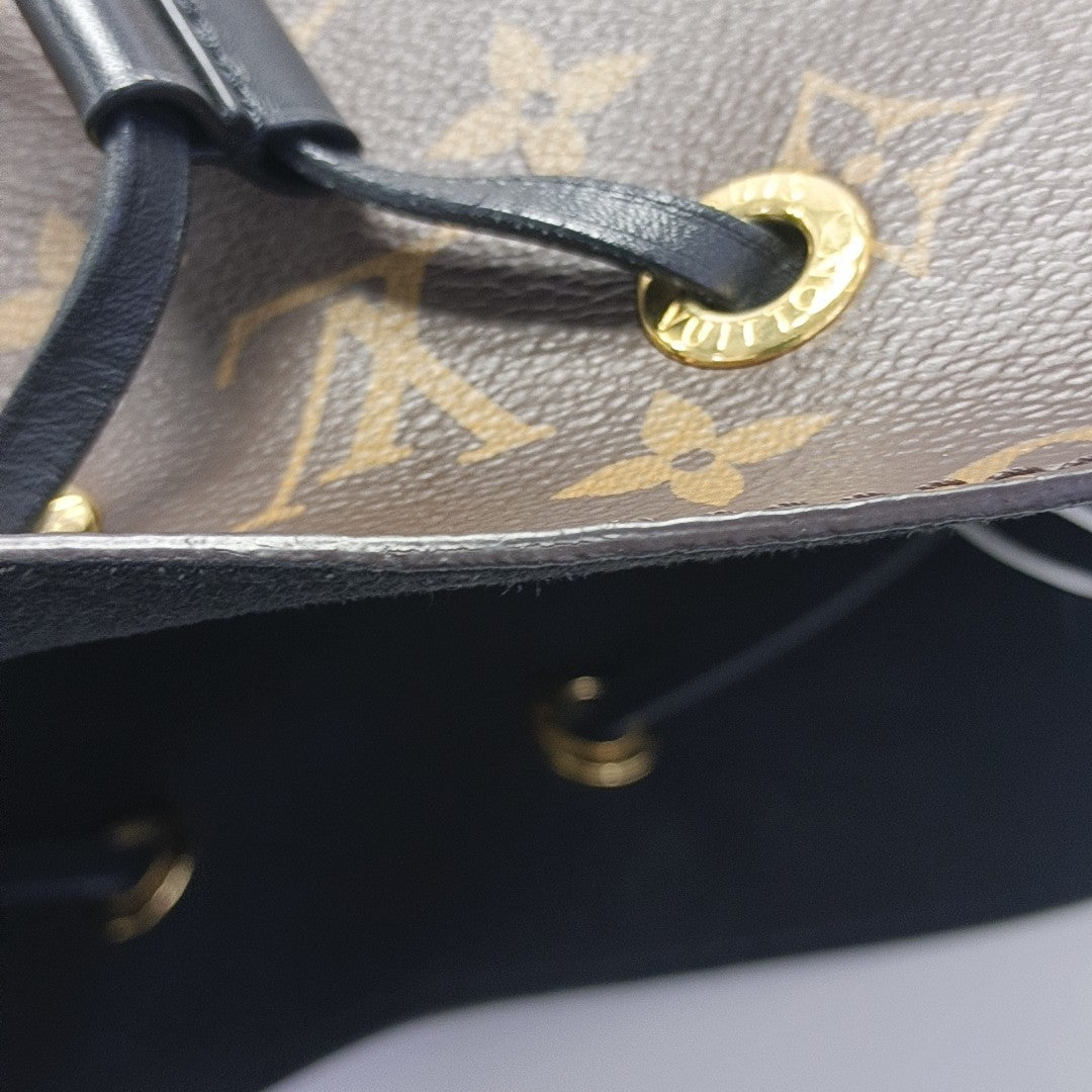 NÉONOÉ MM Monogram Coated Canvas Brown
