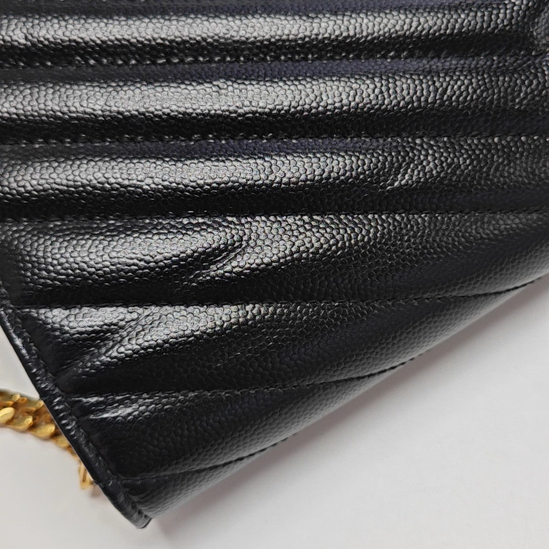 MONOGRAM Medium Quilted Calfskin Black