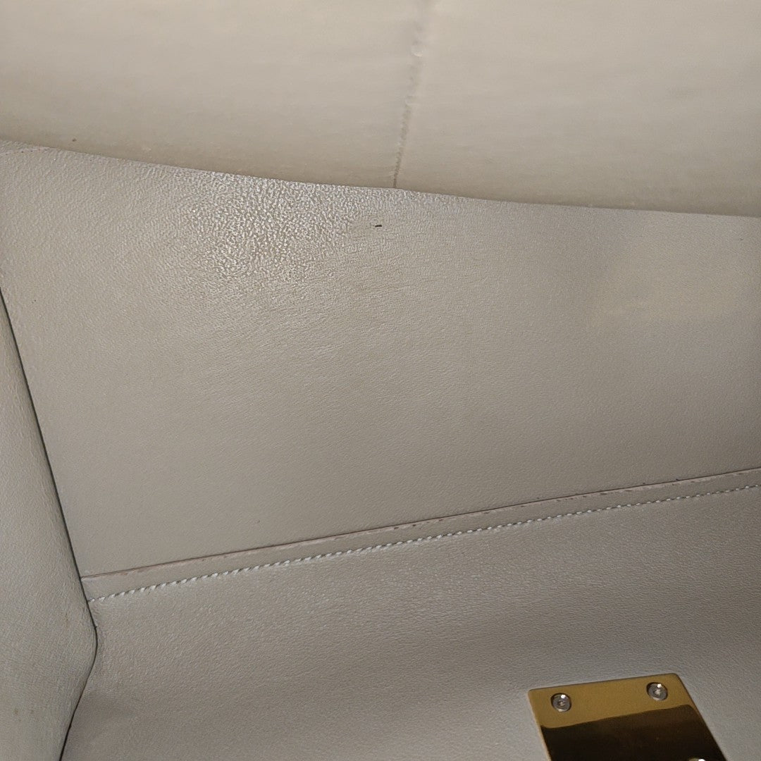 TRAPEZE Small Calfskin Beige