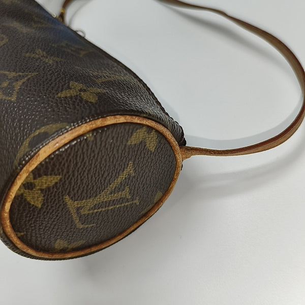 PAPILLON Mini Monogram Coated Canvas Brown