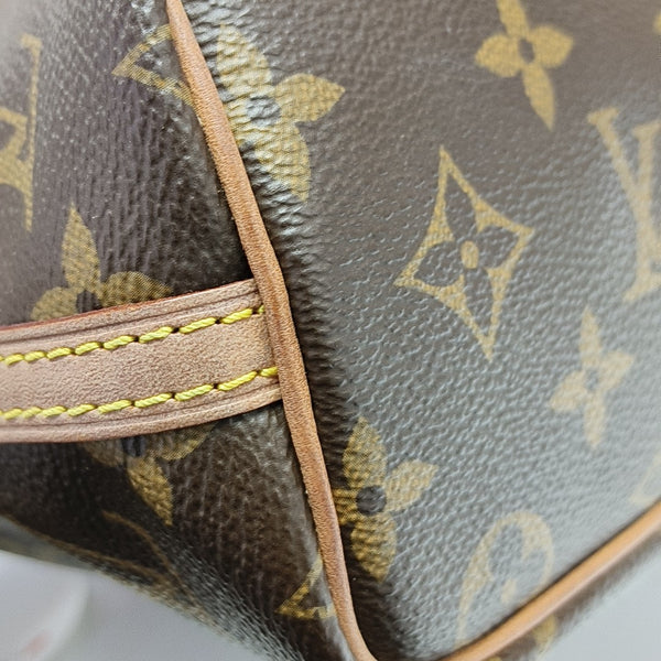 NÉONOÉ Nano Monogram Coated Canvas Brown