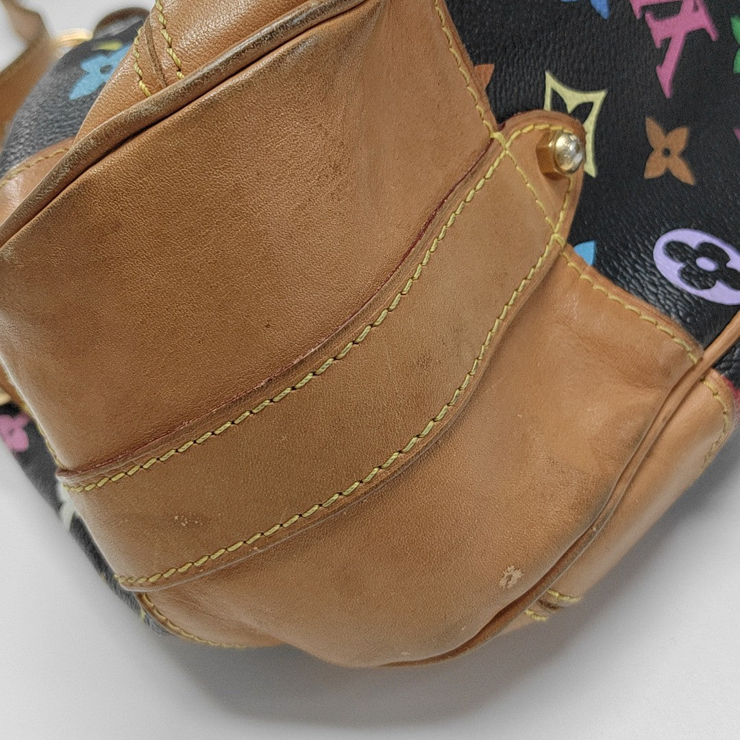 LV × TM GRETA Monogram Coated Canvas Black