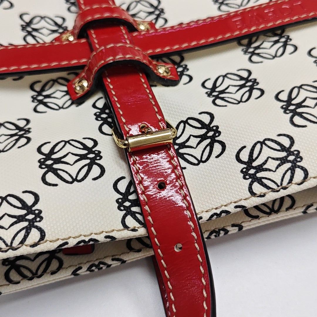 Monogram Coated Canvas Tote Bag Beige
