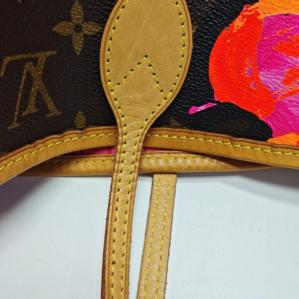 NEVERFULL MM Monogram Coated Canvas Brown