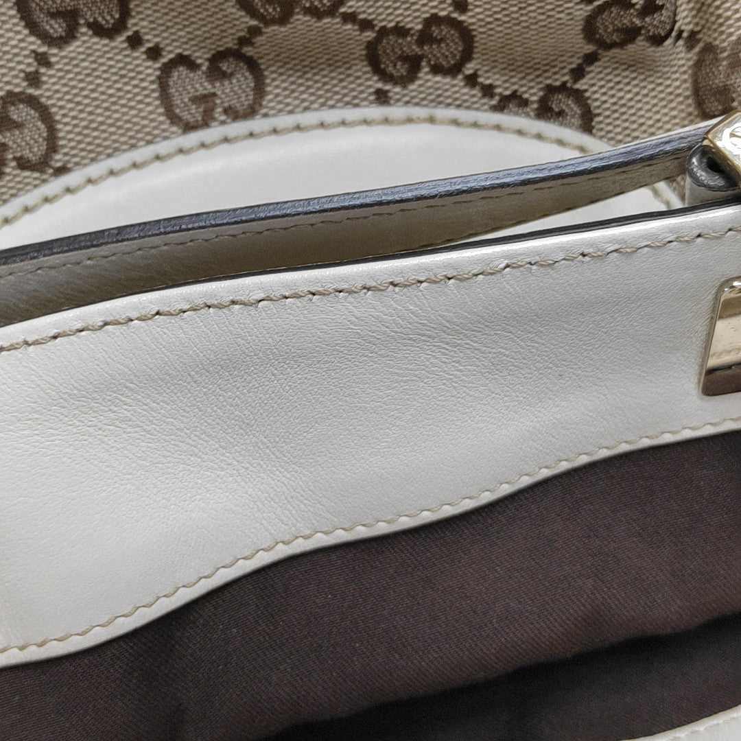 Monogram Canvas Tote Bag Beige