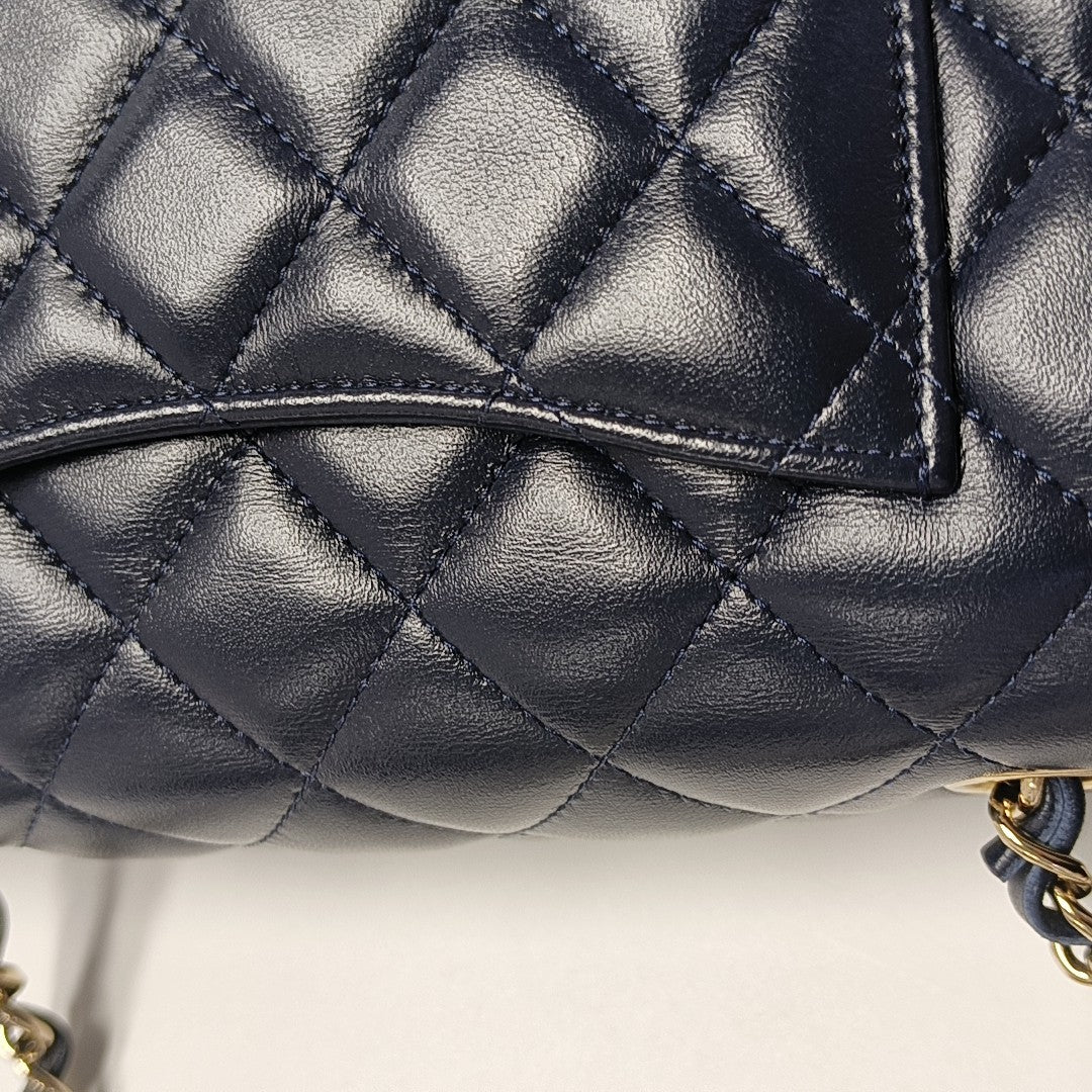 CLASSIC FLAP Mini Quilted Lambskin Blue