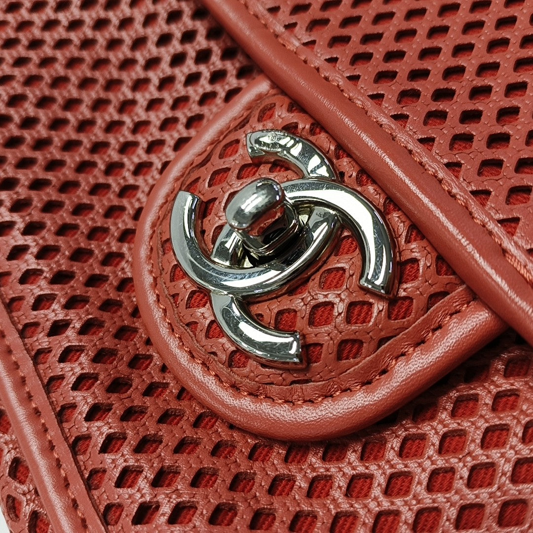 Lambskin Shoulder Bag Red