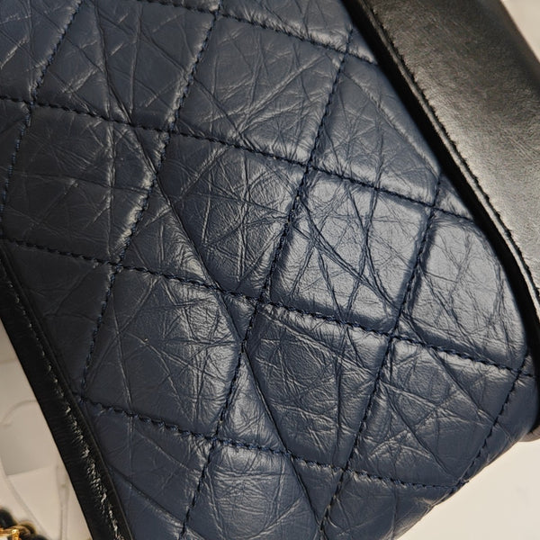 GABRIELLE Small Quilted Calfskin Blue