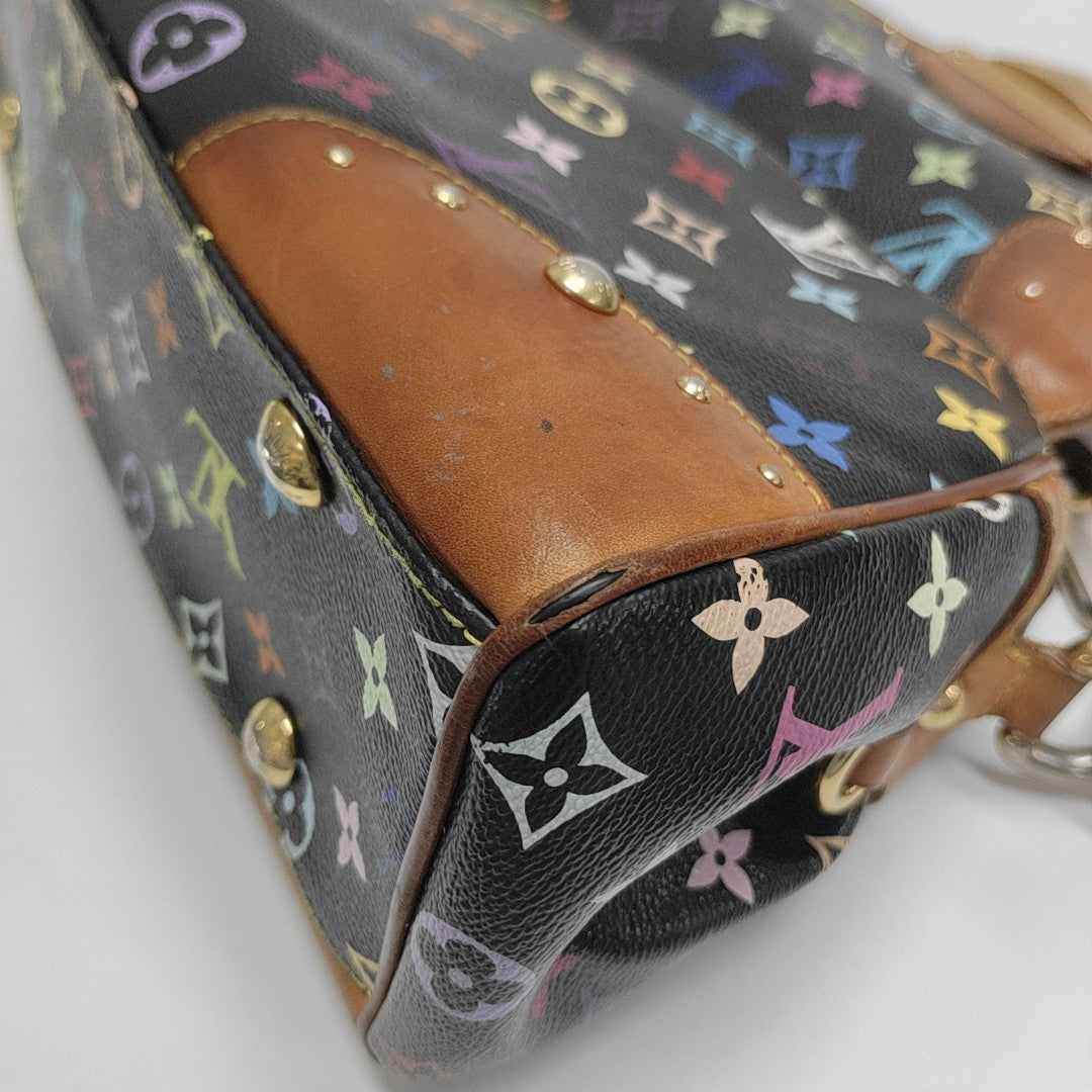 LV × TM BEVERLY MM Monogram Coated Canvas Black