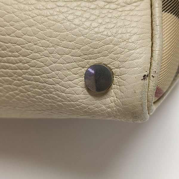 Calfskin Top Handle Bag Beige
