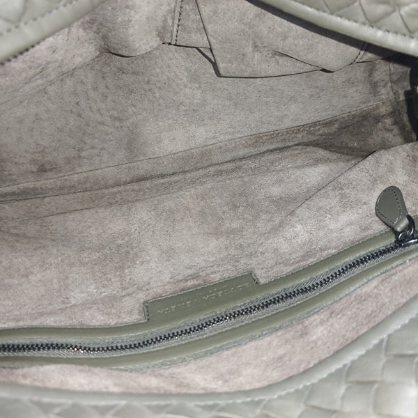 Lambskin Top Handle Bag Green