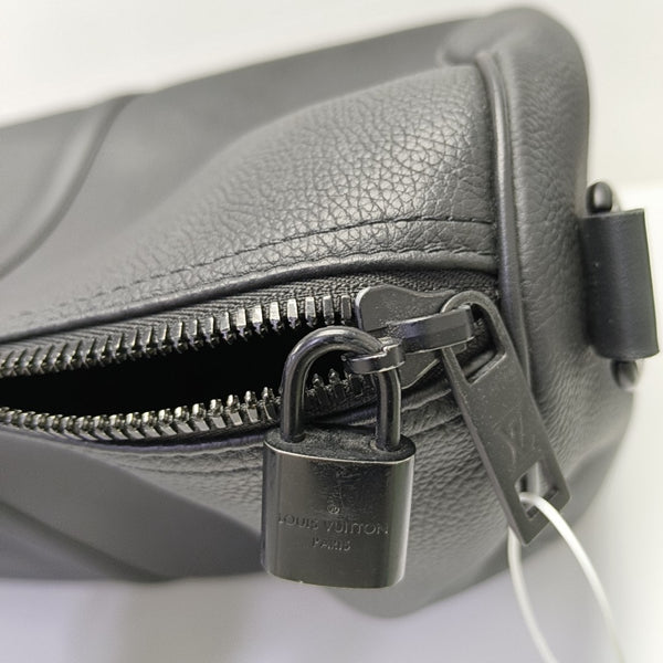KEEPALL 55 Calfskin Black