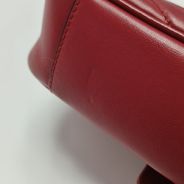 GG Marmont Small Quilted Calfskin Red