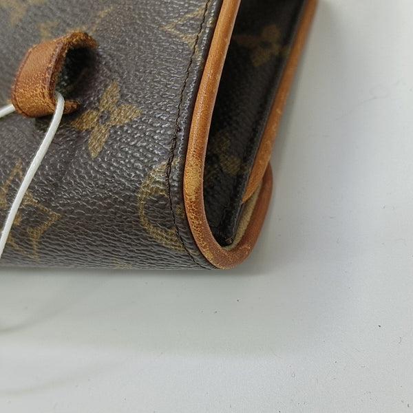 FLORENTINE Monogram Coated Canvas Brown