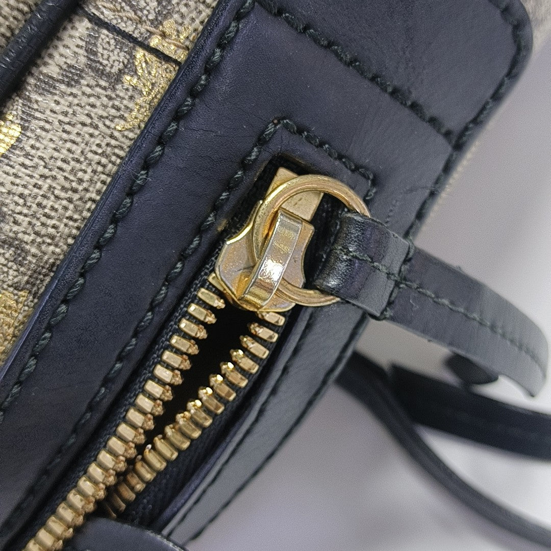 Eden Monogram Coated Canvas Beige