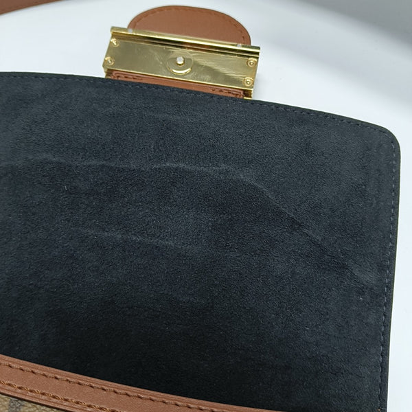 DAUPHINE Mini Monogram Coated Canvas Brown