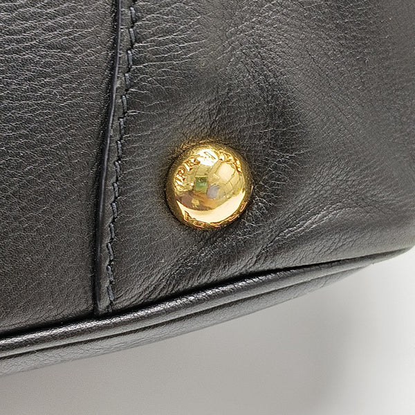 Nylon Top Handle Bag Black