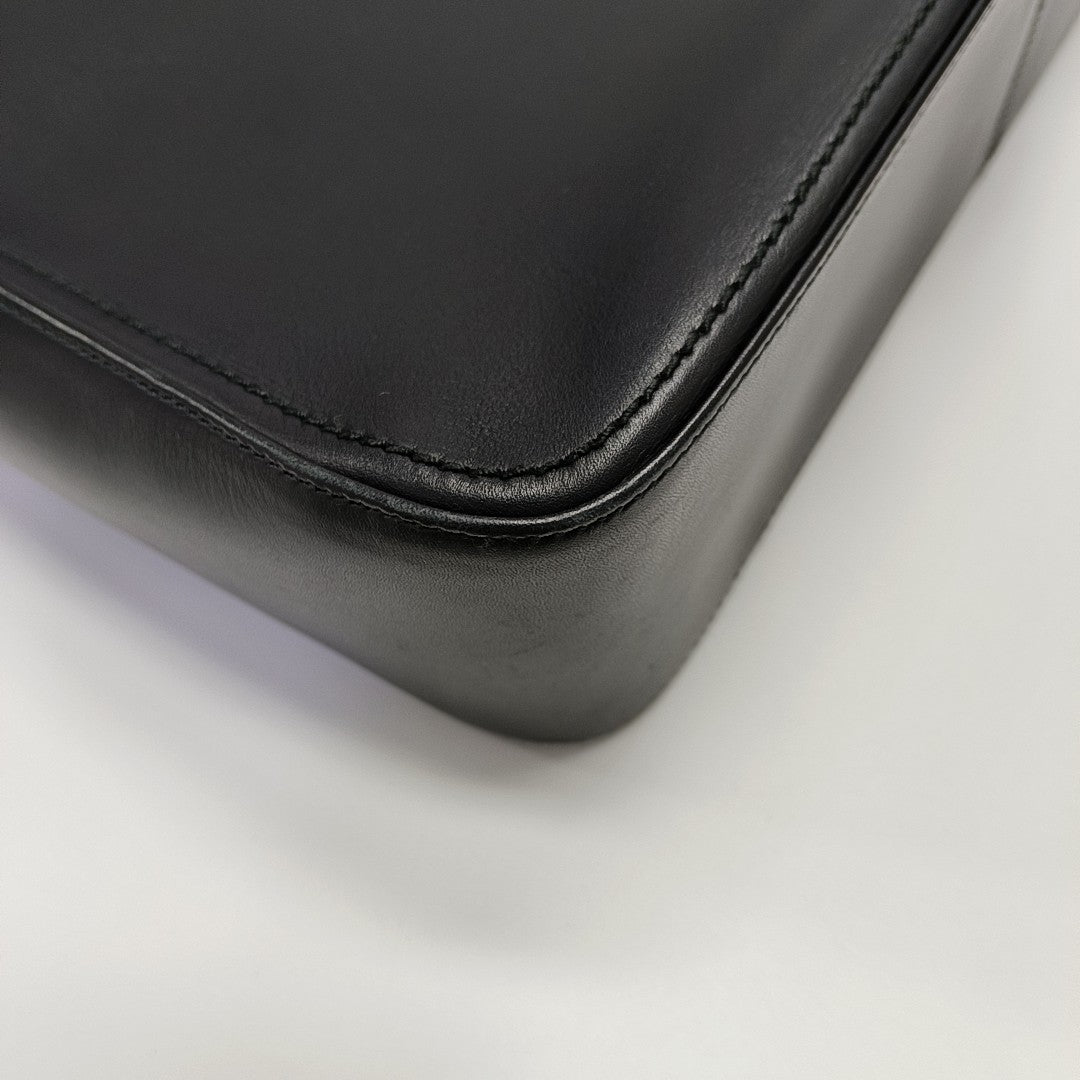Calfskin Shoulder Bag Black
