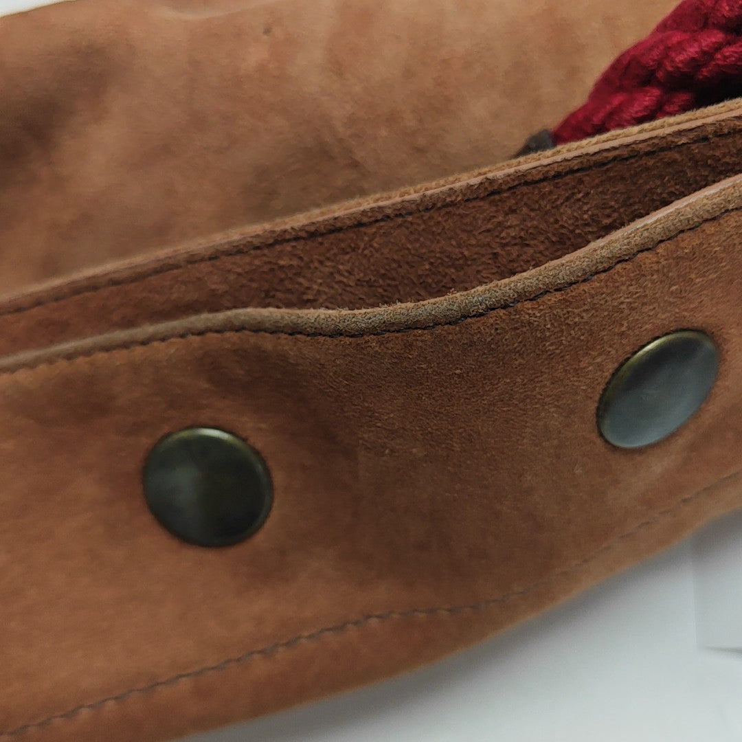 Suede Shoulder Bag Brown