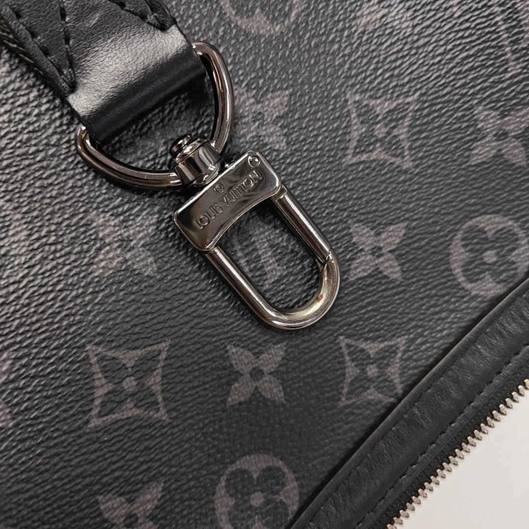 TRIO Monogram Coated Canvas Gray