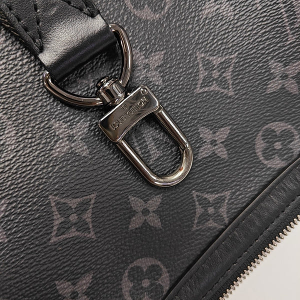 TRIO Monogram Coated Canvas Gray