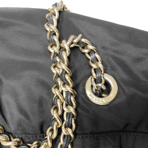 Nylon Shoulder Bag Black