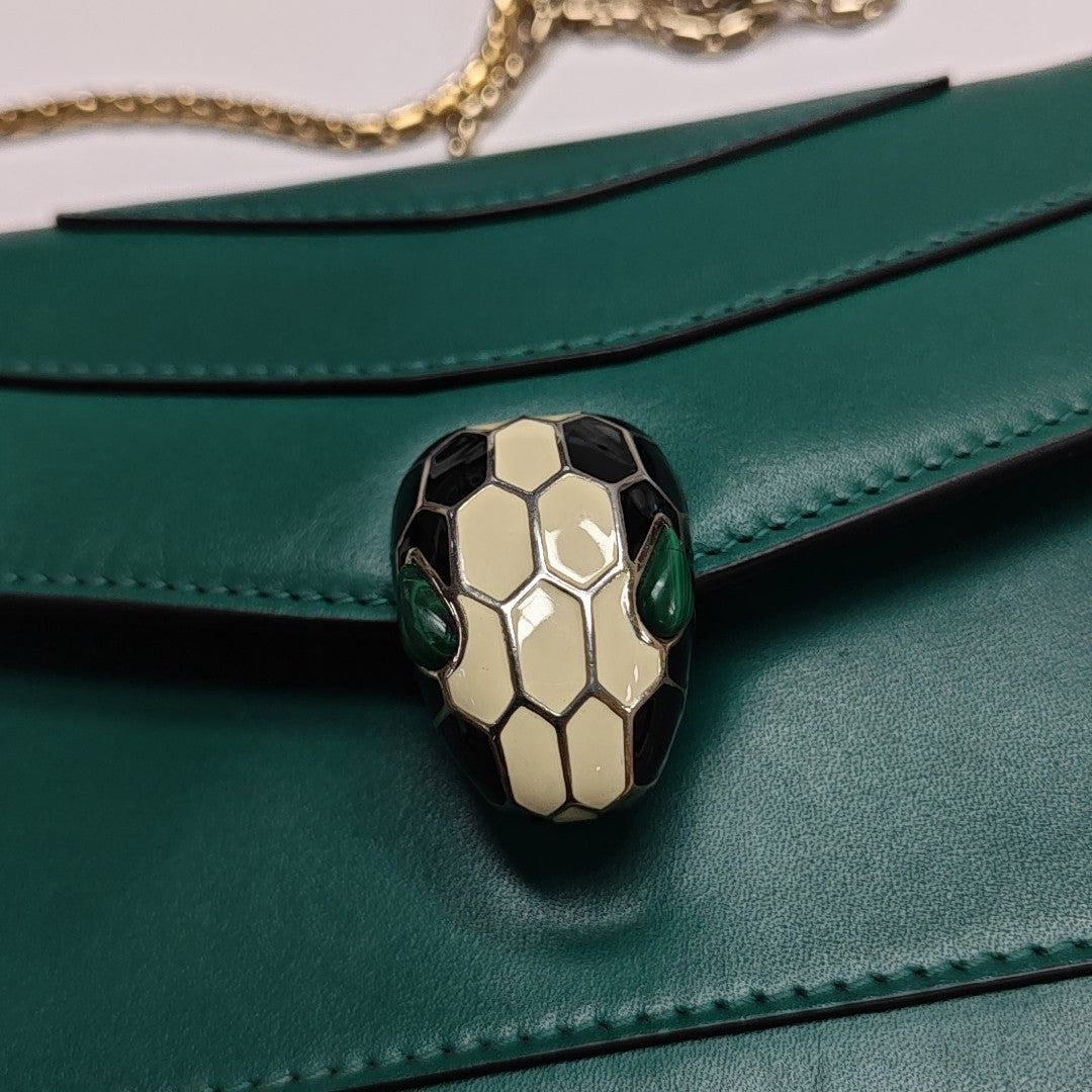 SERPENTI FOREVER Small Calfskin Green