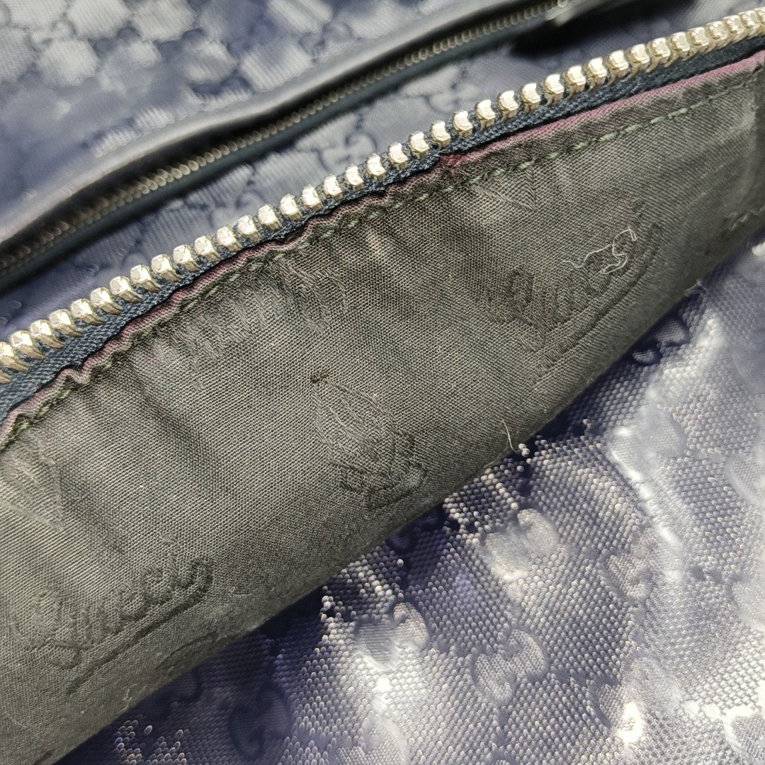 Signature Monogram Coated Canvas Blue