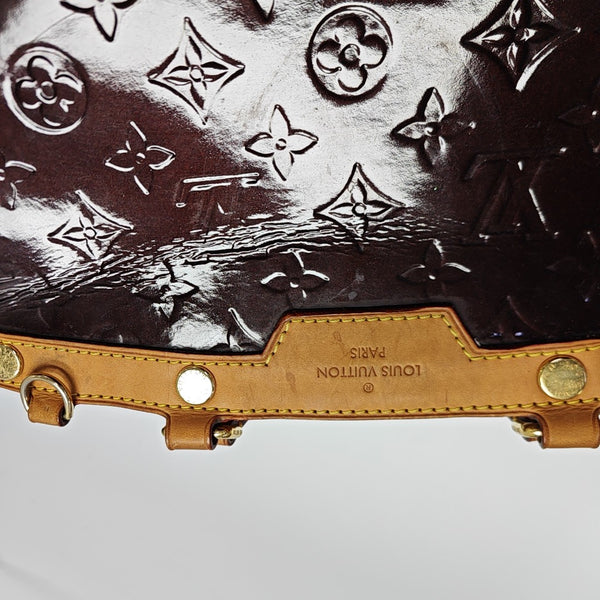 BREA MM Monogram Patent Leather Red