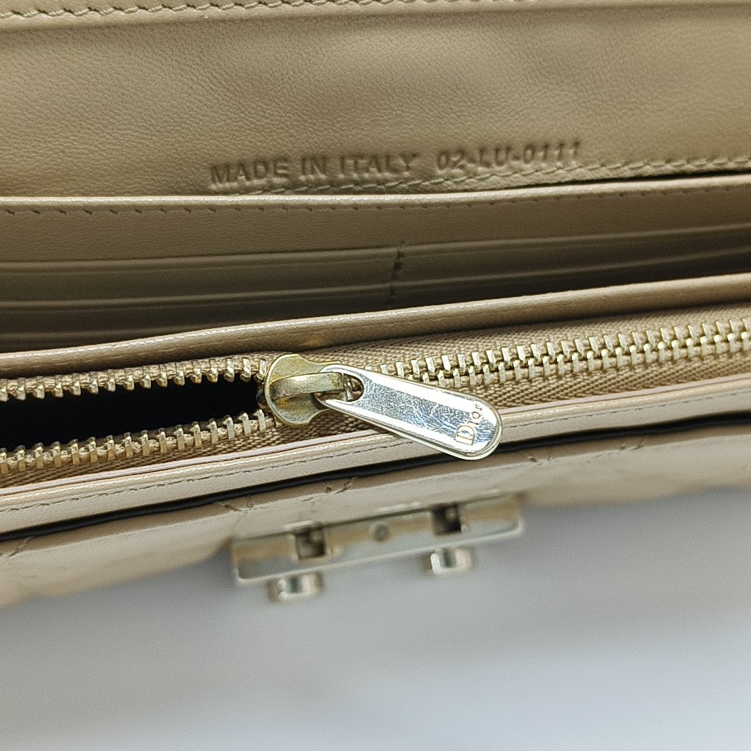 Miss Dior Cannage Lambskin Beige
