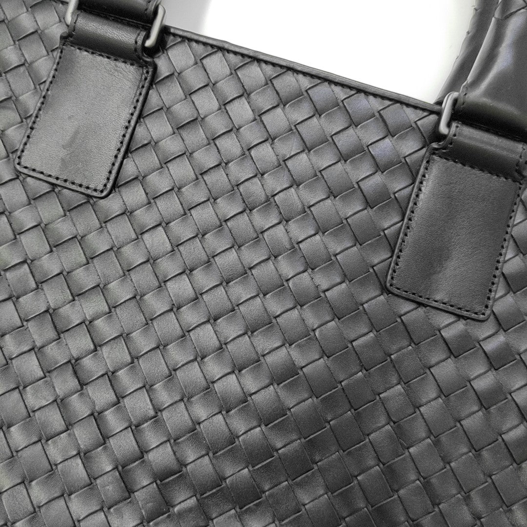 Calfskin Top Handle Bag Black