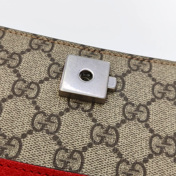 Dionysus Mini Monogram Coated Canvas Beige