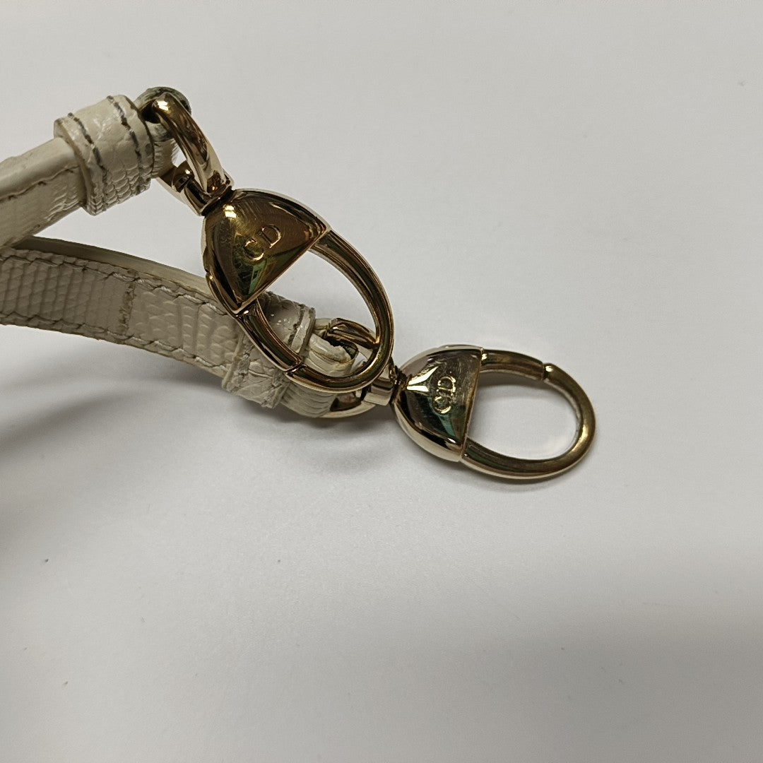 Lady Dior Mini Lizard Yellow