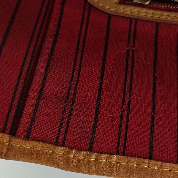NEVERFULL MM Monogram Coated Canvas Brown