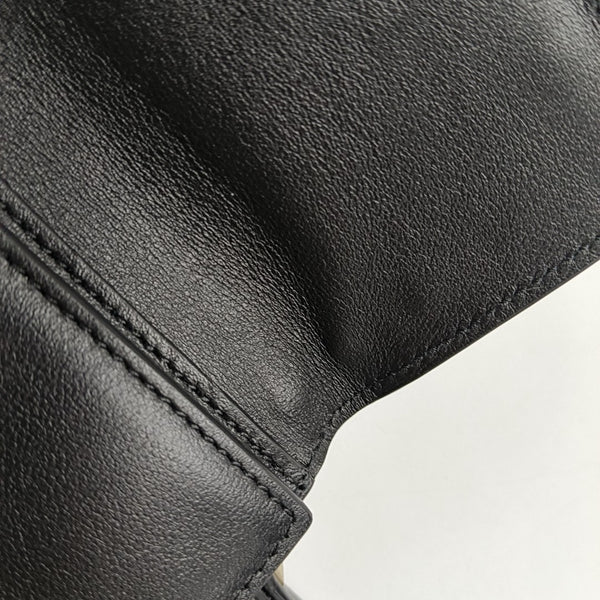 Rockstud Calfskin Black Wallet